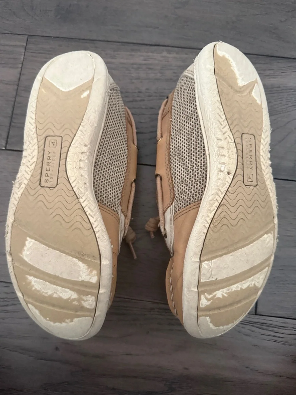 Sperry Kids Beige/Tan Moccasin Boat Shoes